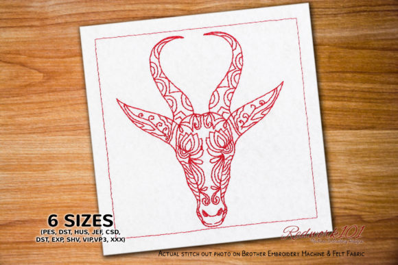 Antelope Mandala: A Redwork Gem for Etsy Sellers