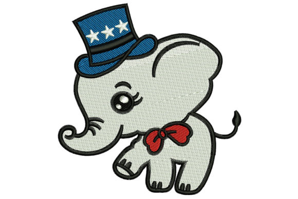 Boy Elephant: A Playful Embroidery Design for Boutique Apparel