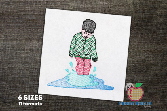 Boy Jumping in Mud Puddle: A Designer's Review