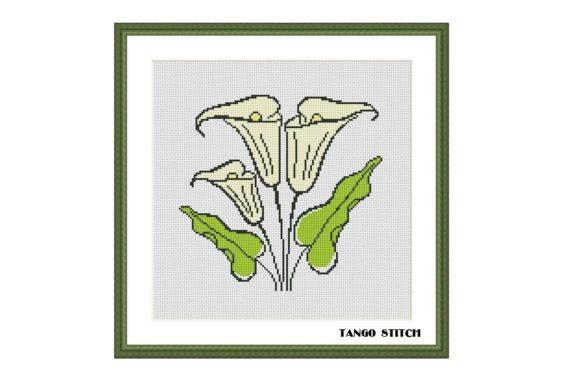 Calla Simple Flower Cross Stitch Pattern Review