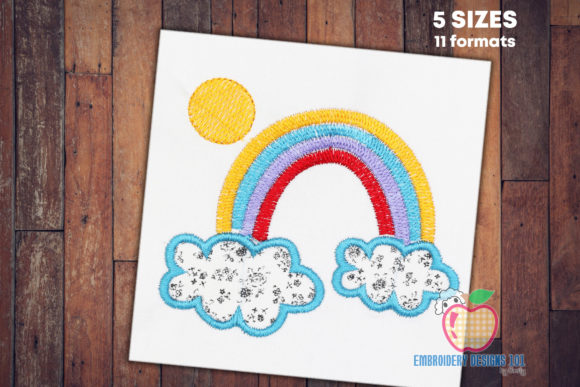 Colorful Rainbow with Clouds: A Seasonal Embroidery Review
