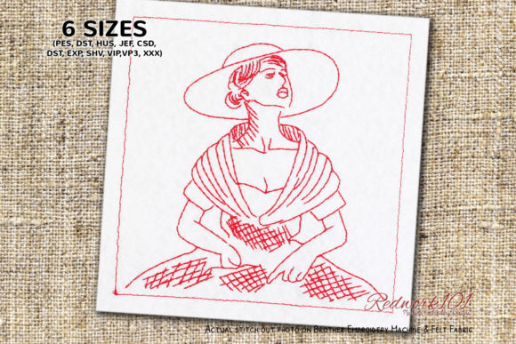 Review: 1940s Fashionable Girl Embroidery Design