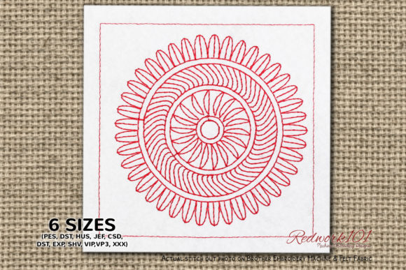 Round Mandala Review: A Redwork Gem for Small Business Branding